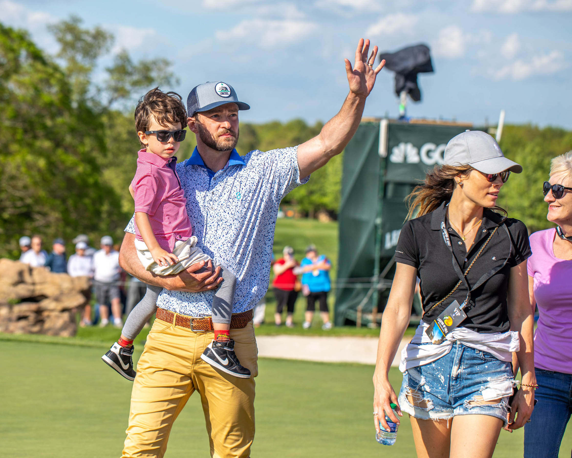 - Ridgedale, MO - 04/27/2019 - Bass Pro Shops Legends of Golf at Big Cedar Lodge

-PICTURED: Justin Timberlake, Jessica Biel with son Silas
-, Image: 430697629, License: Rights-managed, Restrictions: , Model Release: no, Credit line: MICHAEL SIMON / INSTAR Images / Profimedia